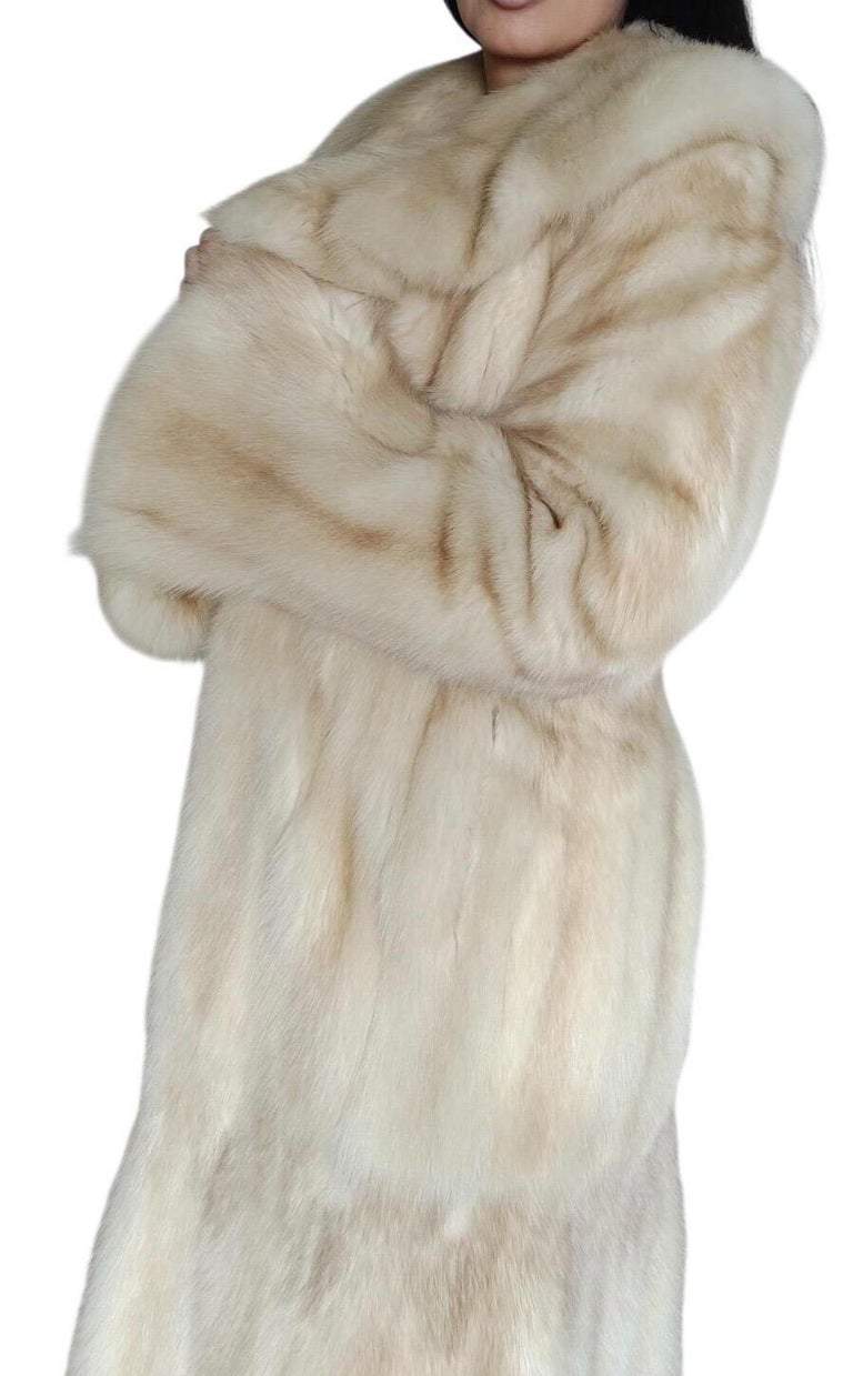 Brand new bisang rare golden Russian sable fur coat 8/M ~no duties