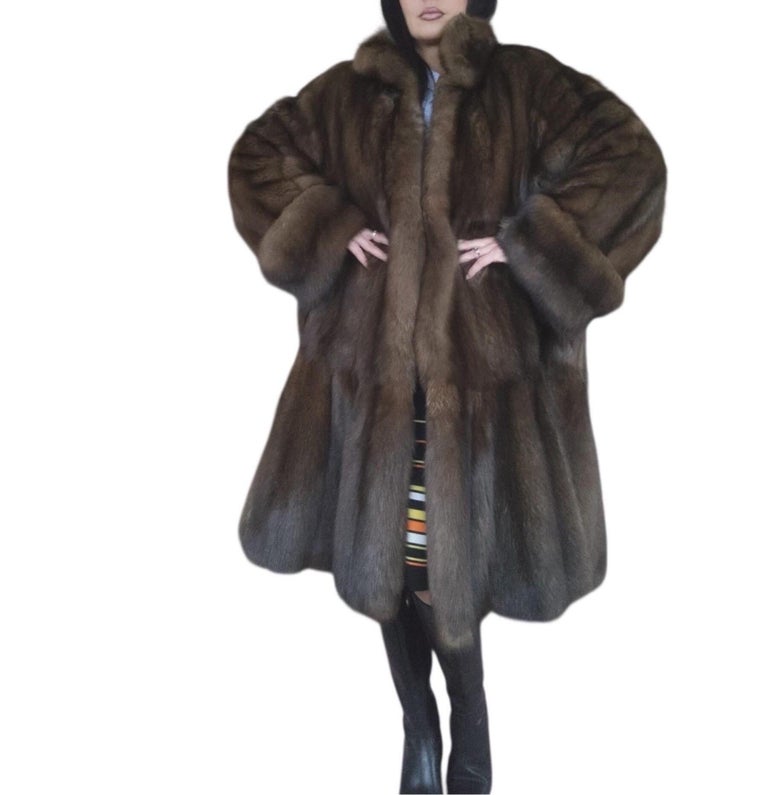 Emperial tortora Russian Sable fur coat size 24 185000$ Dior Label ~no duties
