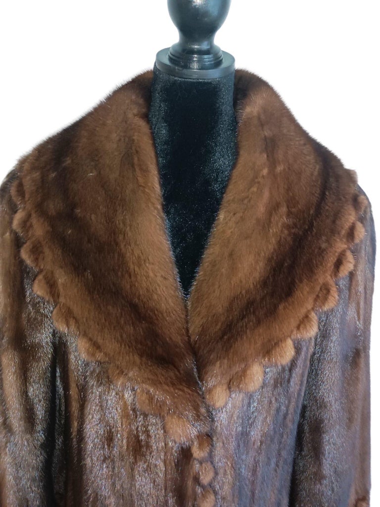 Brand new Demi buff fur coat size 14/L ~no duties