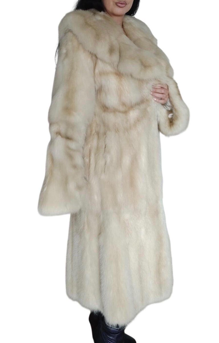 Brand new bisang rare golden Russian sable fur coat 8/M ~no duties