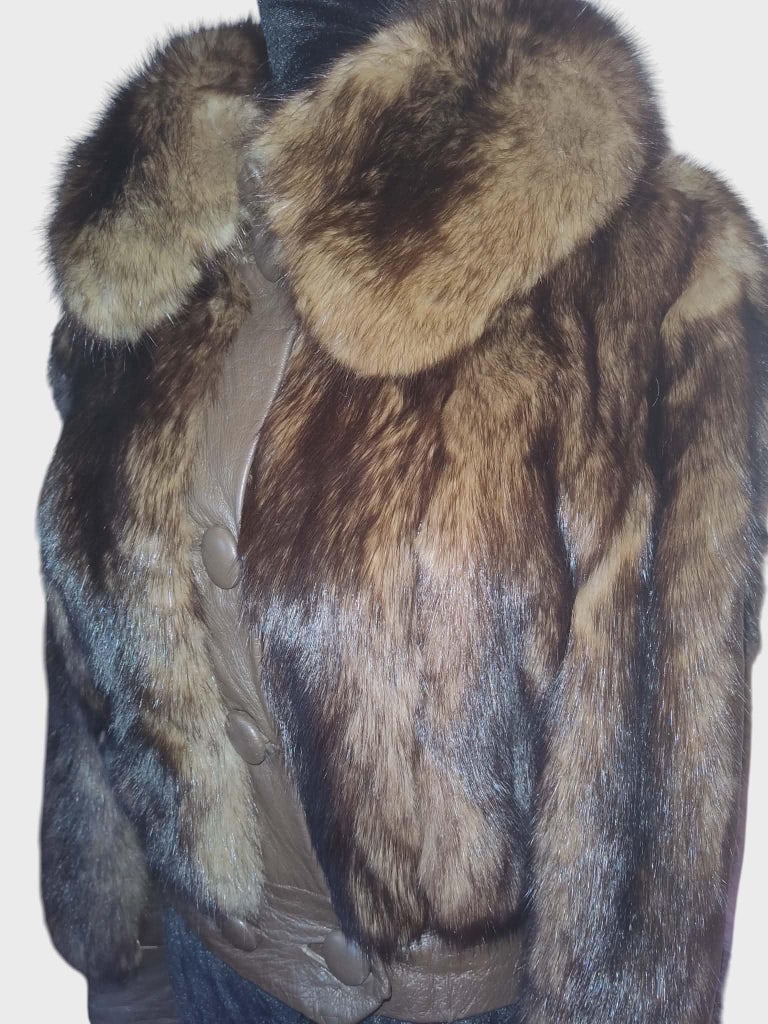 Vintage Russian sable fur jacket 6/S ~no duties