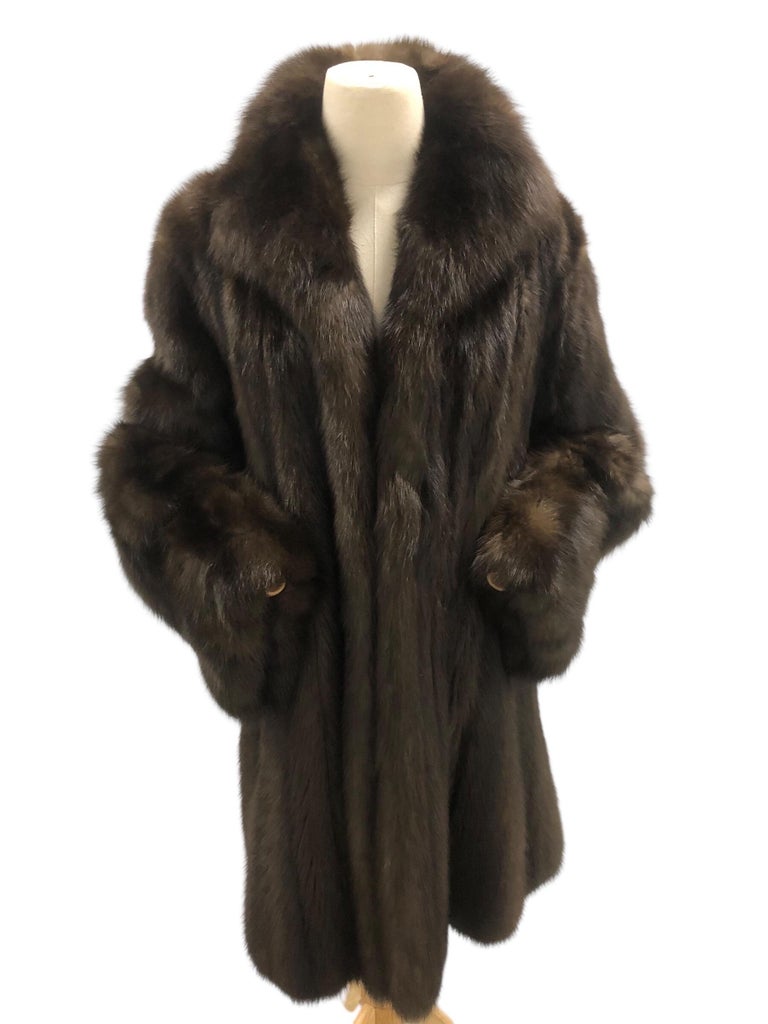 Carolina Herrera barguzin Russian sable fur coat 12/M tags 95k ~no duties