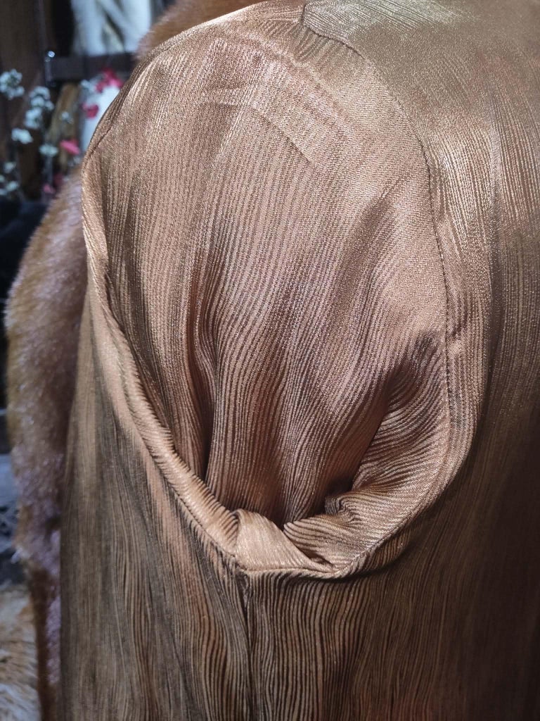 Brand new Jean Crissan whiskey female mink fur coat 8-10/M ~no duties