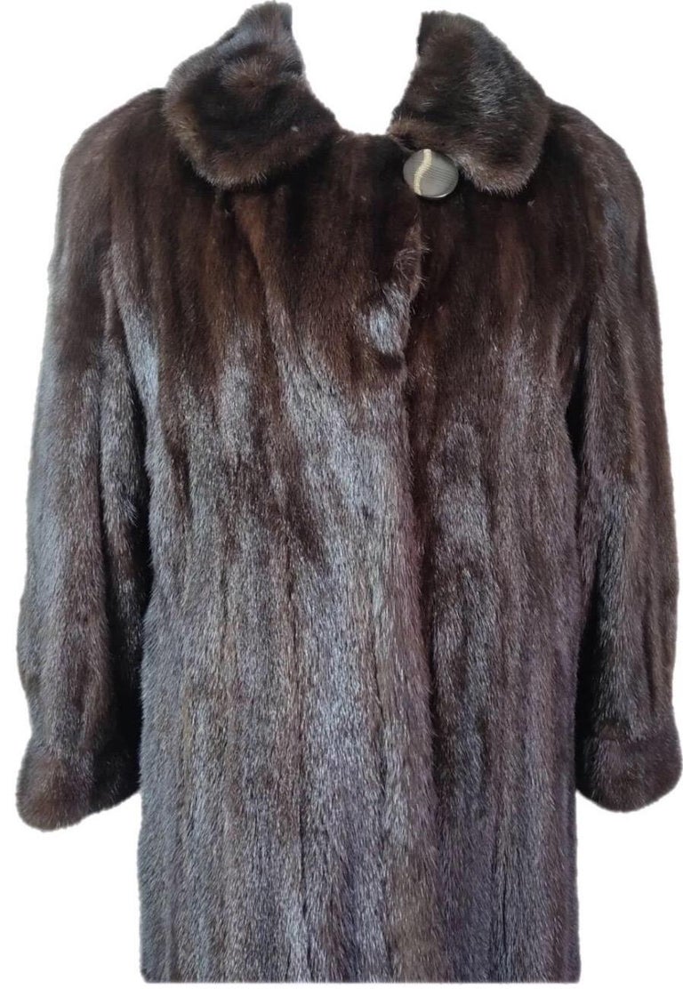 Princess natural Ranch Mink Fur Coat 10/M ~no duties