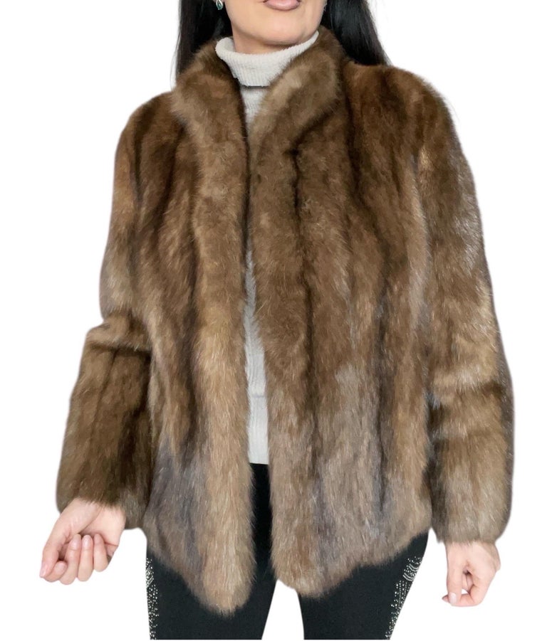 ~Unused Maximilian Russian sable fur coat silver tip 12400$ ~no duties