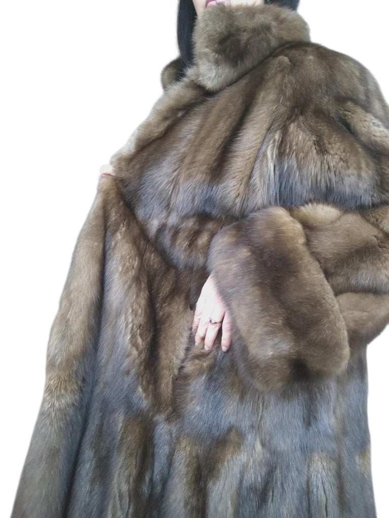 Emperial tortora Russian Sable fur coat size 24 185000$ Dior Label ~no duties