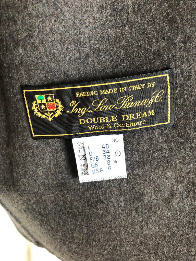 Brand new Loro Piana wool cashmere reversible coat 10/M ~no duties