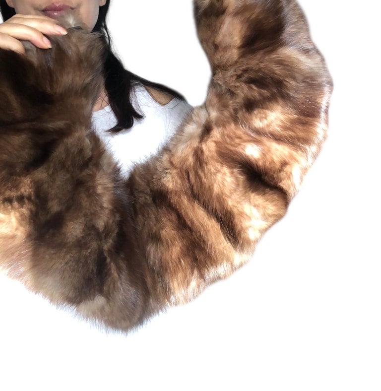 Russian sable fur collar