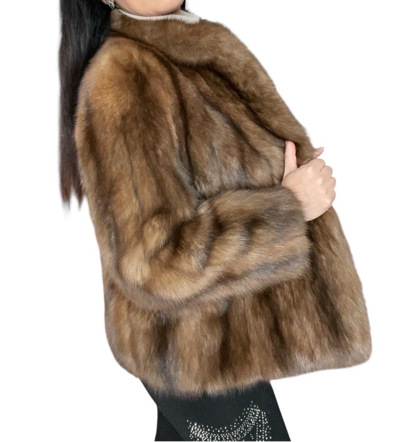 ~Unused Maximilian Russian sable fur coat silver tip 12400$ ~no duties