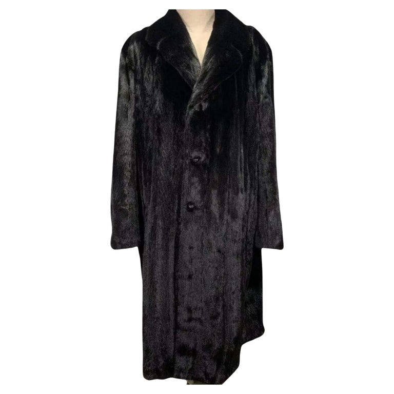 Brand new Big Tall Blackglama Men's mink fur coat parka jacket size 2 XL