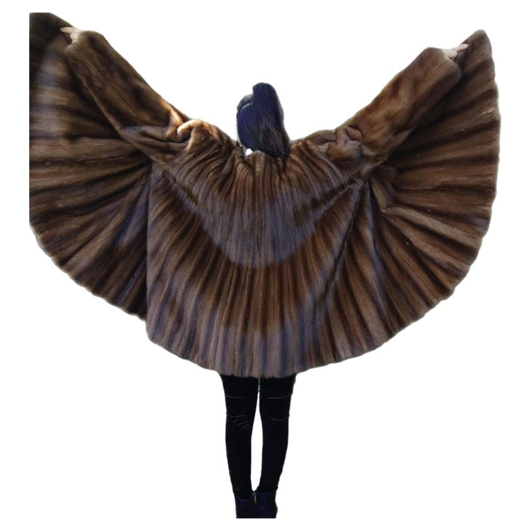 Birger Christensen Demi Buff Wide Sweep Mink Fur Coat (24/XXL) ~no duties