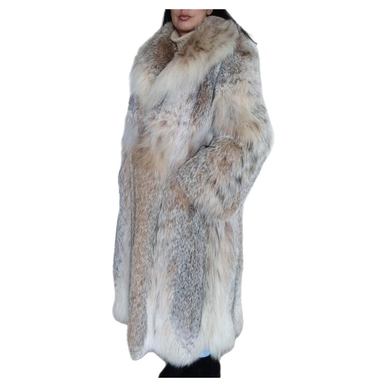 Brand new lightweight lynx fur coat size 12-14 ~no duties
