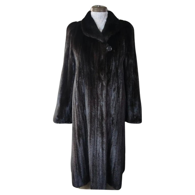 Birger Christensen Ranch Female Mink Fur Trench Coat (Size 14-16 M/L) ~no duties