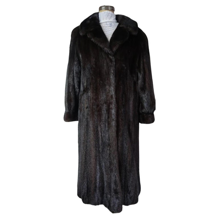 Princess natural Ranch Mink Fur Coat 10/M ~no duties