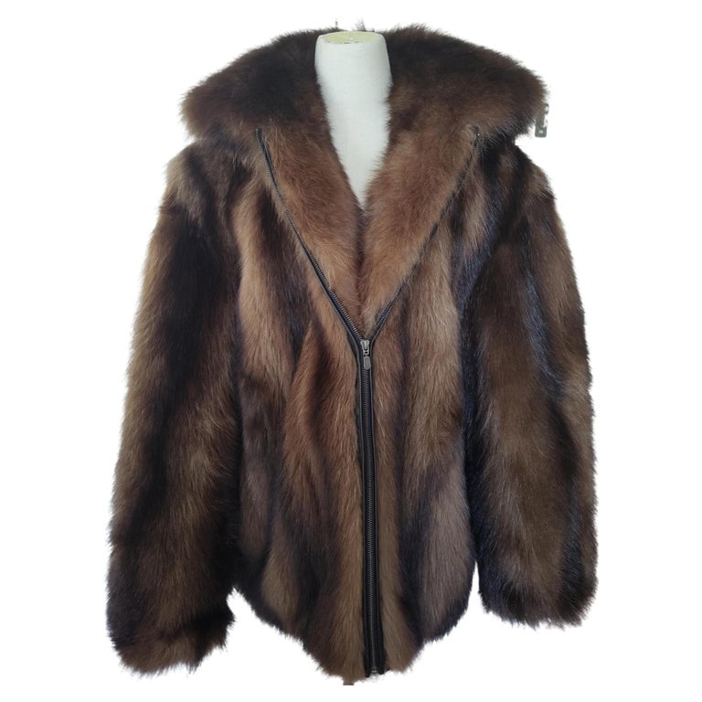 Wolverine fur Fur bomber Coat 44-46 men's L ~no duties