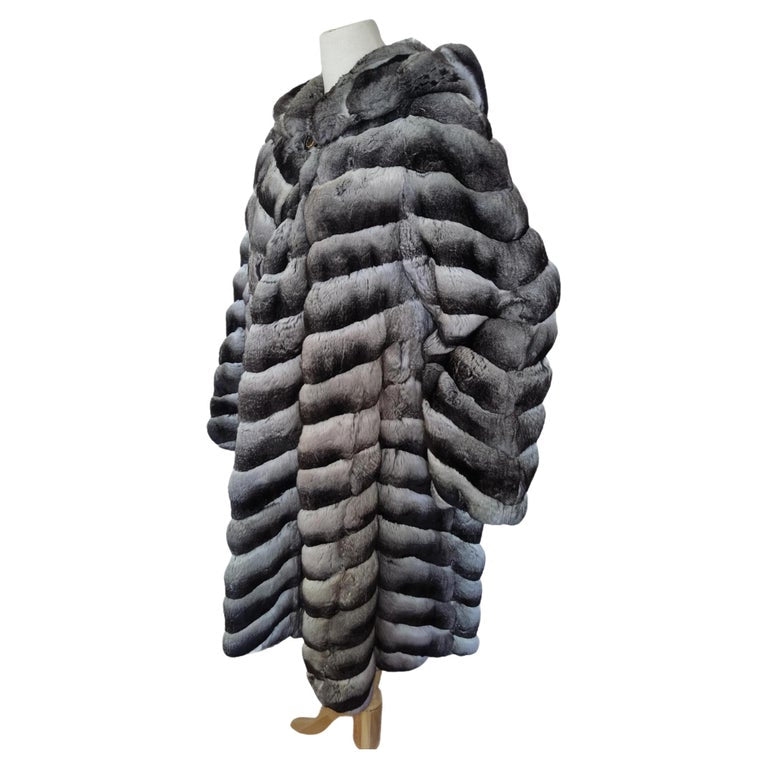 Birger Christensen Empress Chinchilla Fur Coat 18-24/XXL