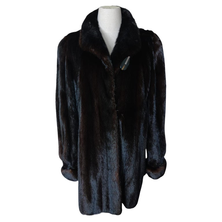 Birger Christensen Ranch Mink Fur Stroller Coat (Size 14-16 M/L) ~no duties