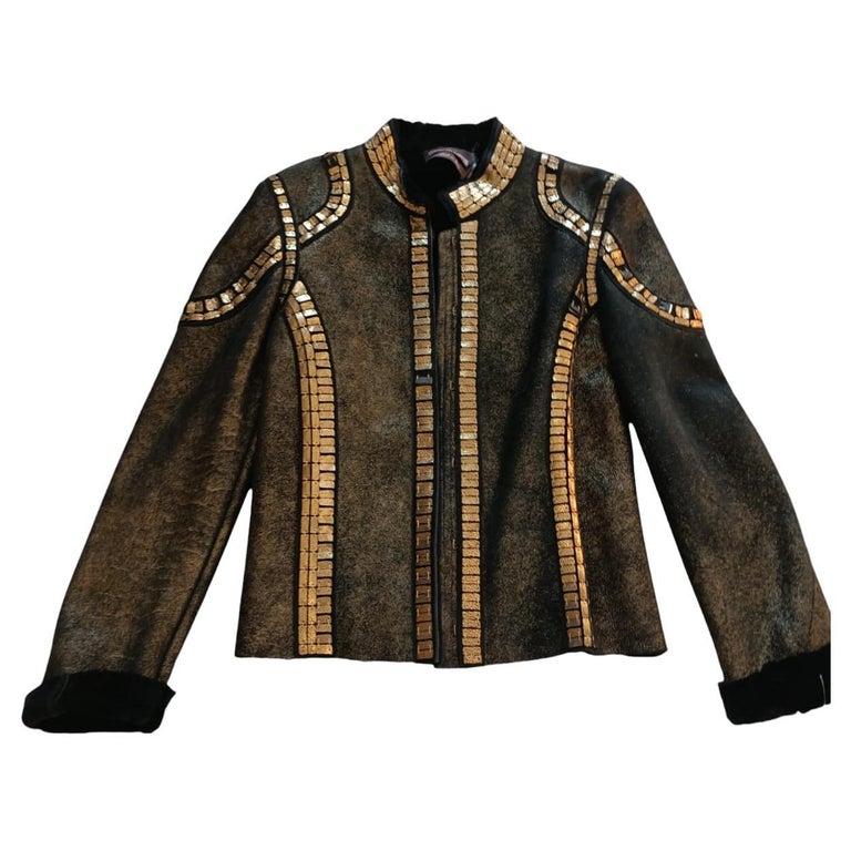 Brand new vintage just cavalli Shearling Fur Coat (Size 6-S) 8500$ ~no duties
