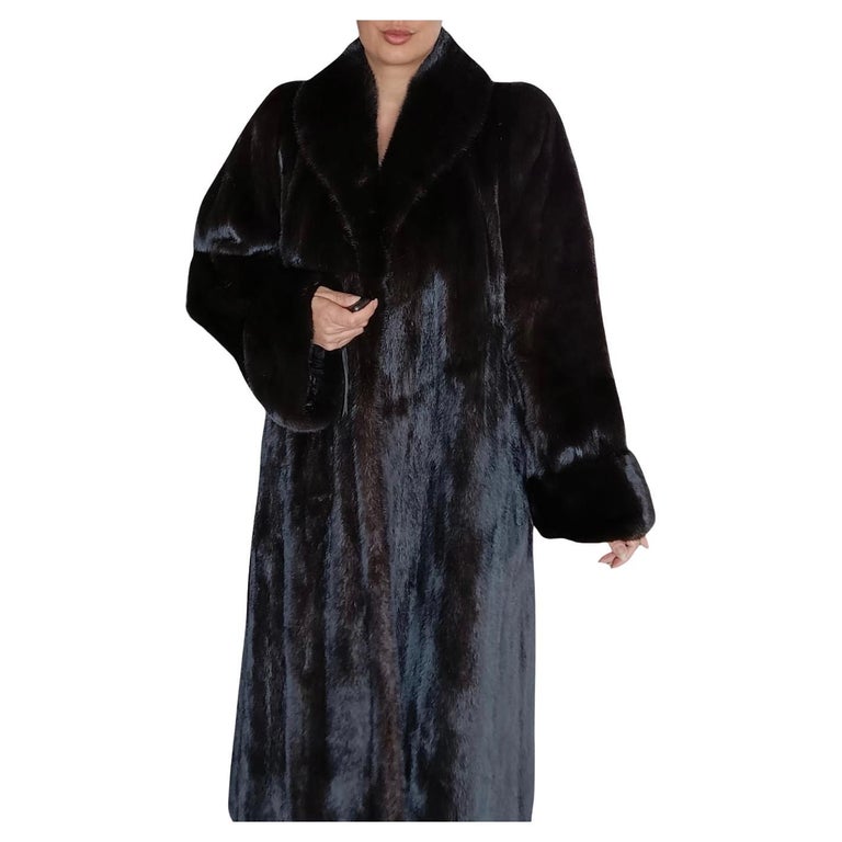 Birger Christensen Demi Buff Wide Sweep Mink Fur Coat (12/L) ~no duties