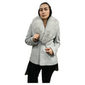 Brand new Loro Piana Gray coat fox fur collar ~no duties