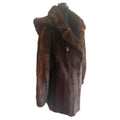 Unused demi buff mink fur coat with a hood size 10 ~no duties