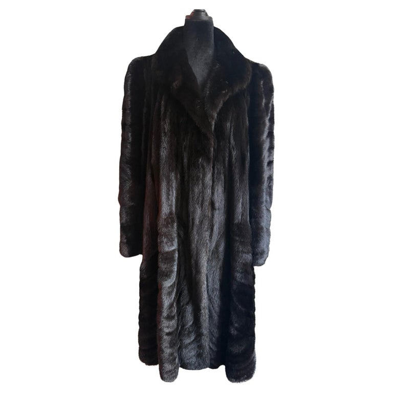 Christian Dior sectional mink fur coat size 16/L ~no duties