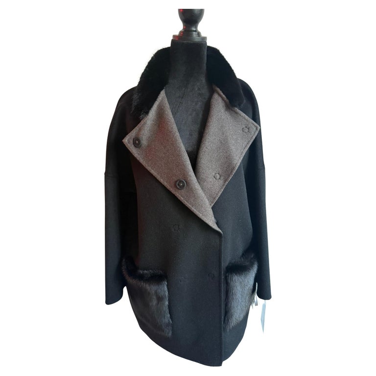 Brand new Loro Piana cashmere fur coat size 8 M ~no duties
