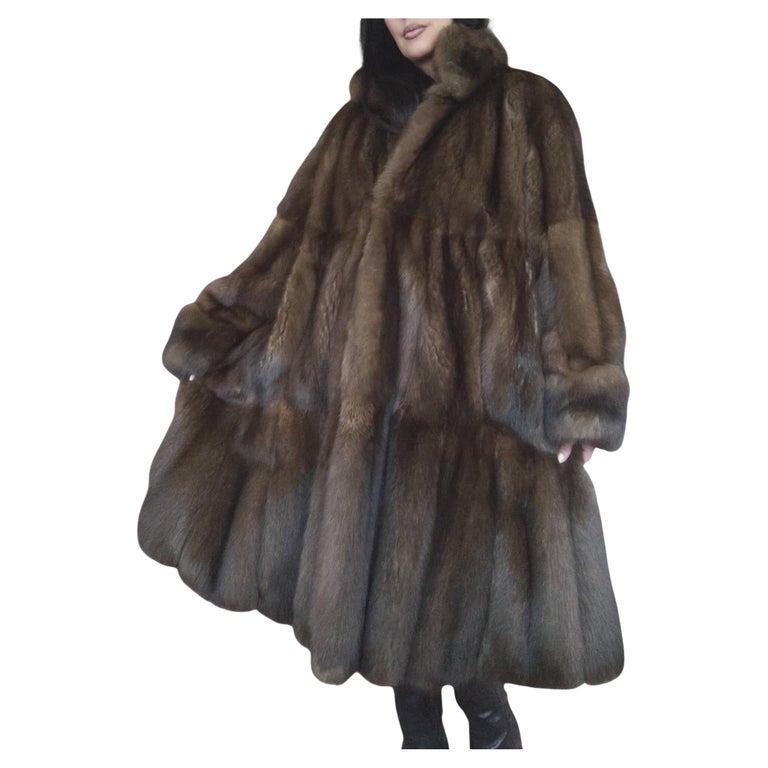 Emperial tortora Russian Sable fur coat size 24 185000$ Dior Label ~no duties