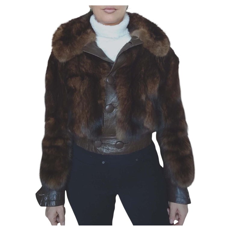 Vintage Russian sable fur jacket 6/S ~no duties