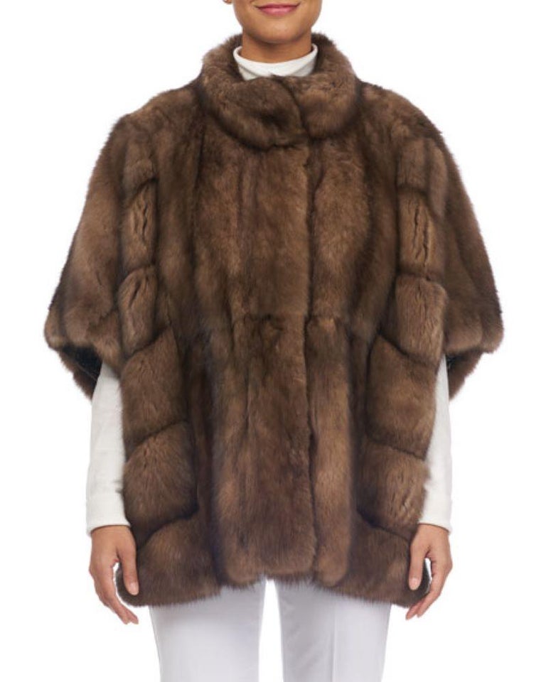 Brand new Oversized Sable Batwing Stroller Coat size XS S M L